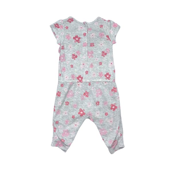 "Matalan" pelēks romperis ar ziediem 62cm