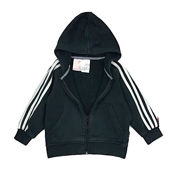 "Adidas" tumša kokvilnas jaka ar kapuci