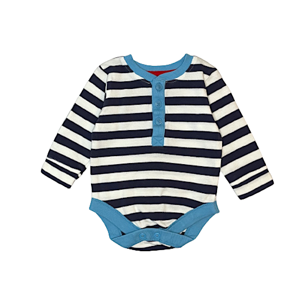 "George" bodijs blue/stripes 62cm