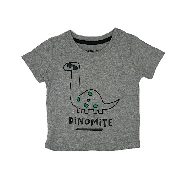 Pelēks krekliņš ar dinozauriņu "Primark"