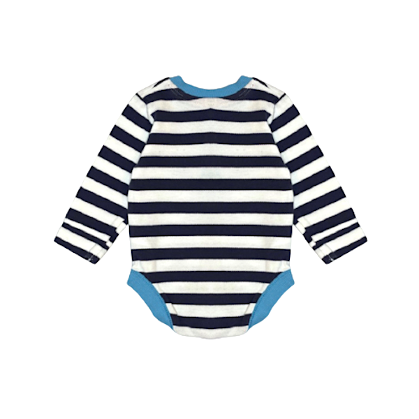 "George" bodijs blue/stripes 62cm
