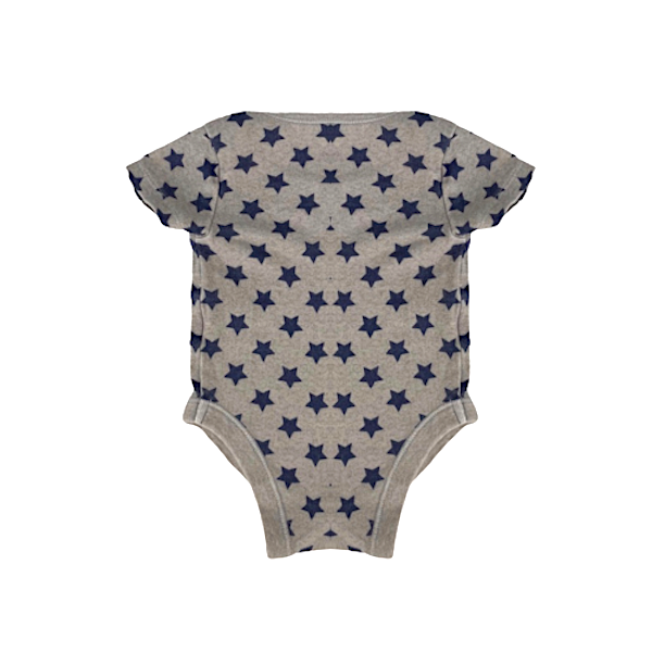 "Disney" pelēks bodijs blue stars 62cm