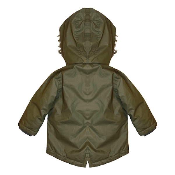 Silta vējjaka ar kapuci khaki "F&F" 68cm