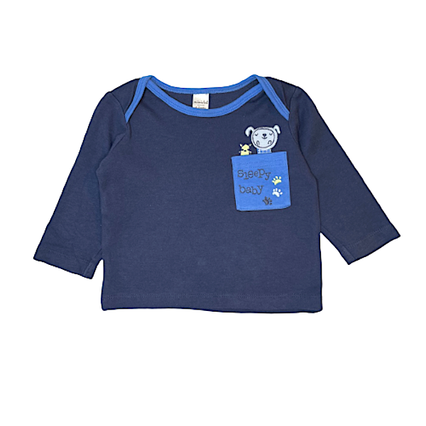 "Mini Club" zils krekls Sleepy Baby 74cm