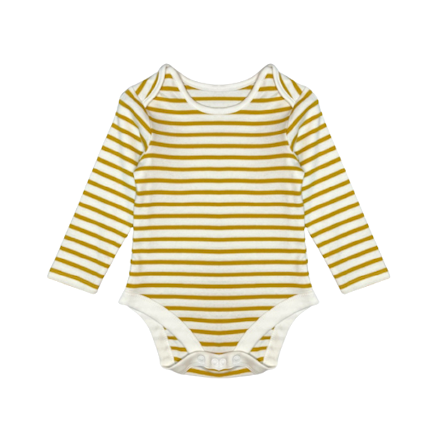 "Marks&Spencer" bodijs yellow&stripes 76cm