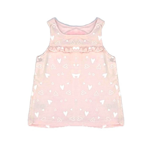 "Peacocks" rozā kleitiņa-sarafāns ar sirsniņām