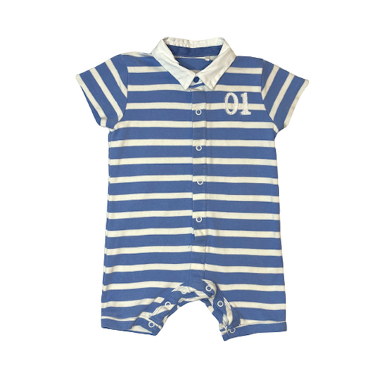 "Next" strīpains romperis blue&white 86cm