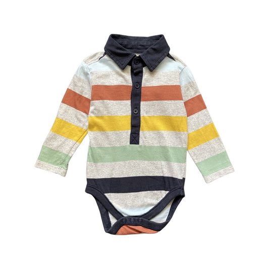 "Nutmeg" bodijs colour stripes 74cm