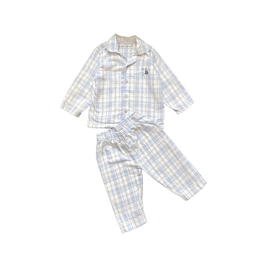 "Nutmeg" divdaļīga kokvilnas pidžamma 74cm