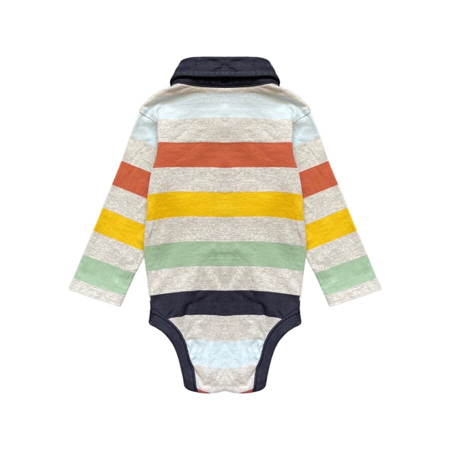 "Nutmeg" bodijs colour stripes 74cm