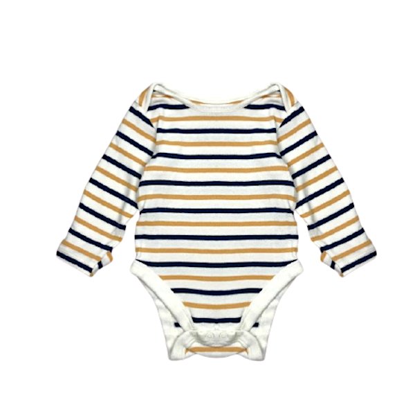 Kokvilns bodijs yellow/blue