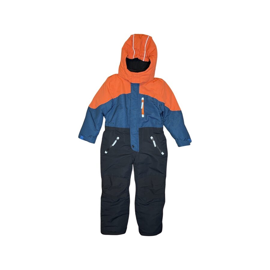 "Topolino" biezs, silts kombinezons orange&blue 116