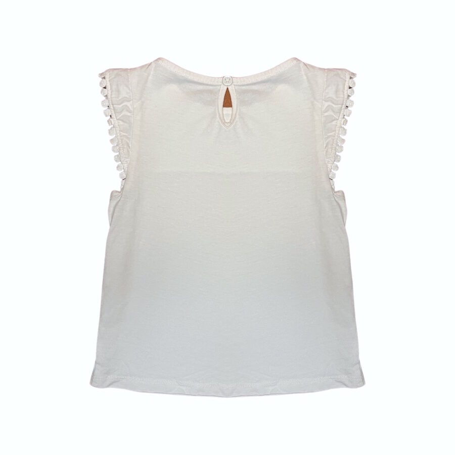 "Girls Club" gaišs tops lace shoulders 110