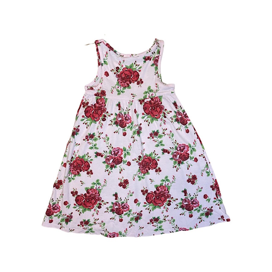 "H&M" rozā kokvilnas kleita roses 116