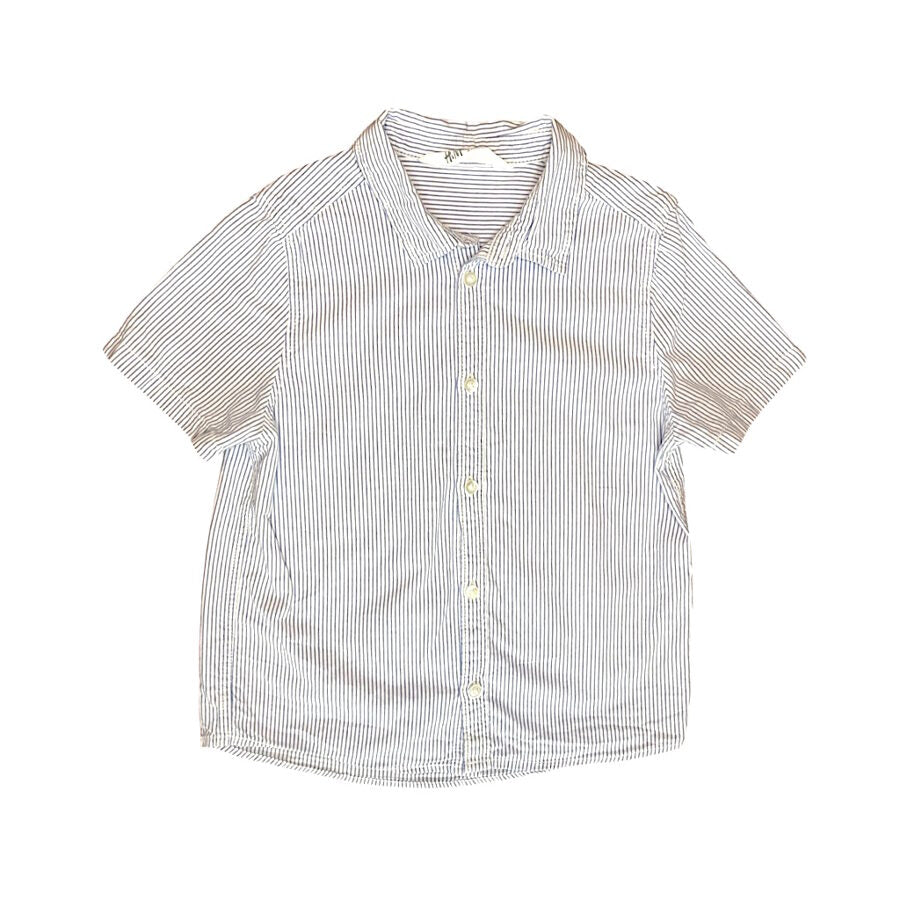 "H&M" kokvilnas krekls white and blue stripes 122
