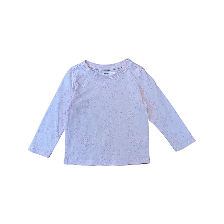 "Fox&Bunny" maigi rozā tops unicorns 74cm