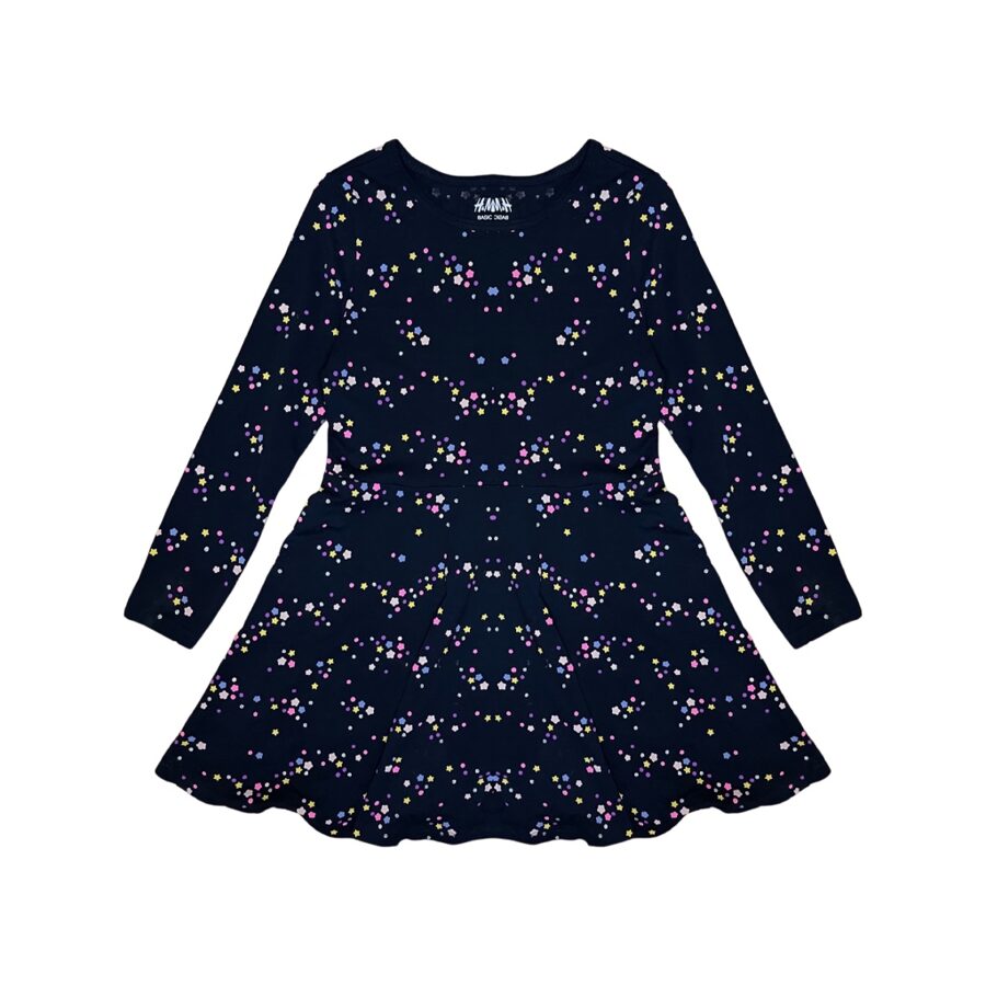 "H&M" kleitiņa blue sparkle stars 116
