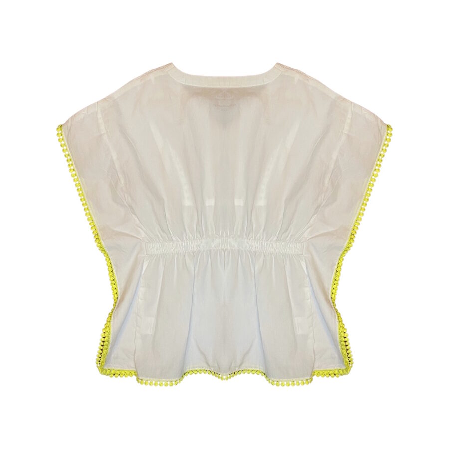 "Dana Schweizer" balta blūze neon yellow 116