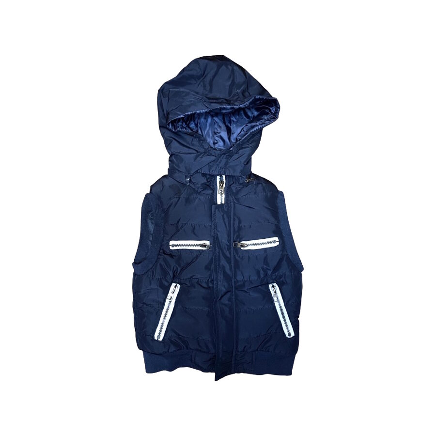 "Hello Boy" tumši zila, silta veste zips 128