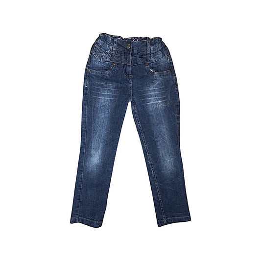 "Okay" tumšas džinsu bikses pink star 122