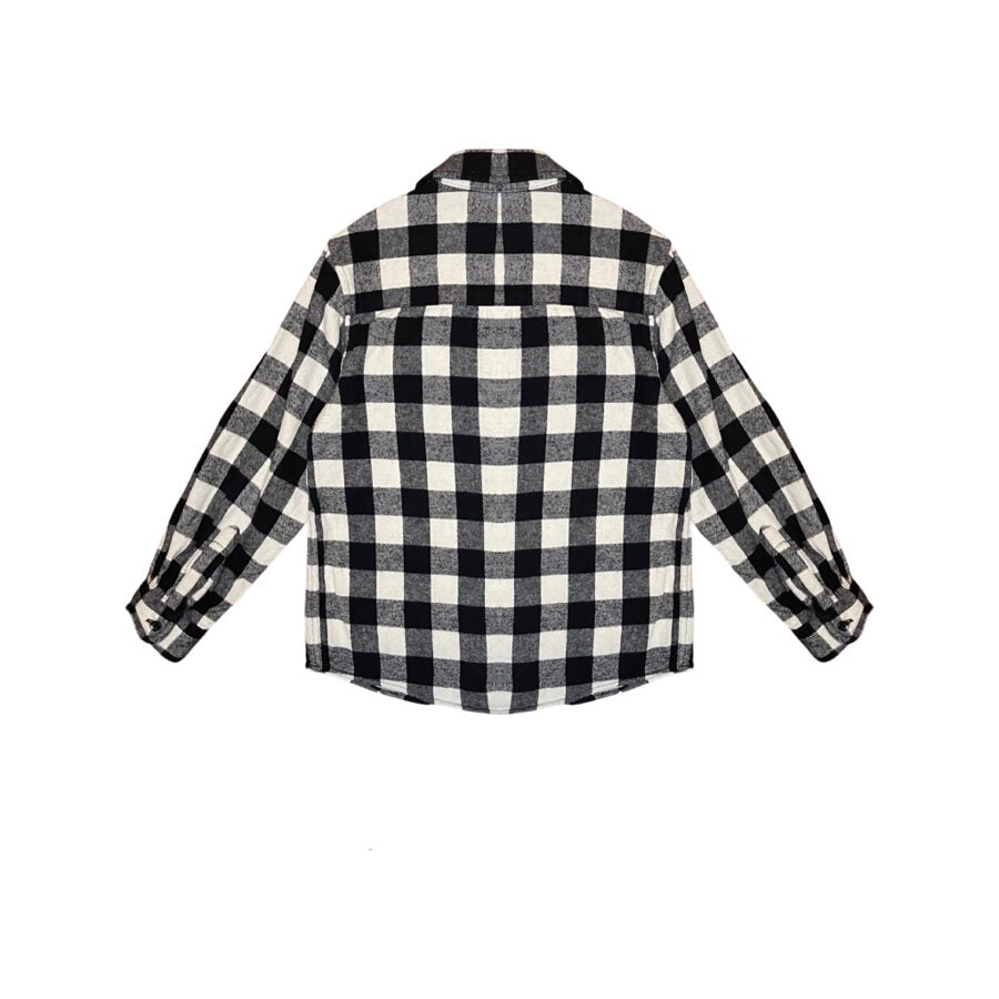 Melnbalts kokvilnas krekls checked flannel 116