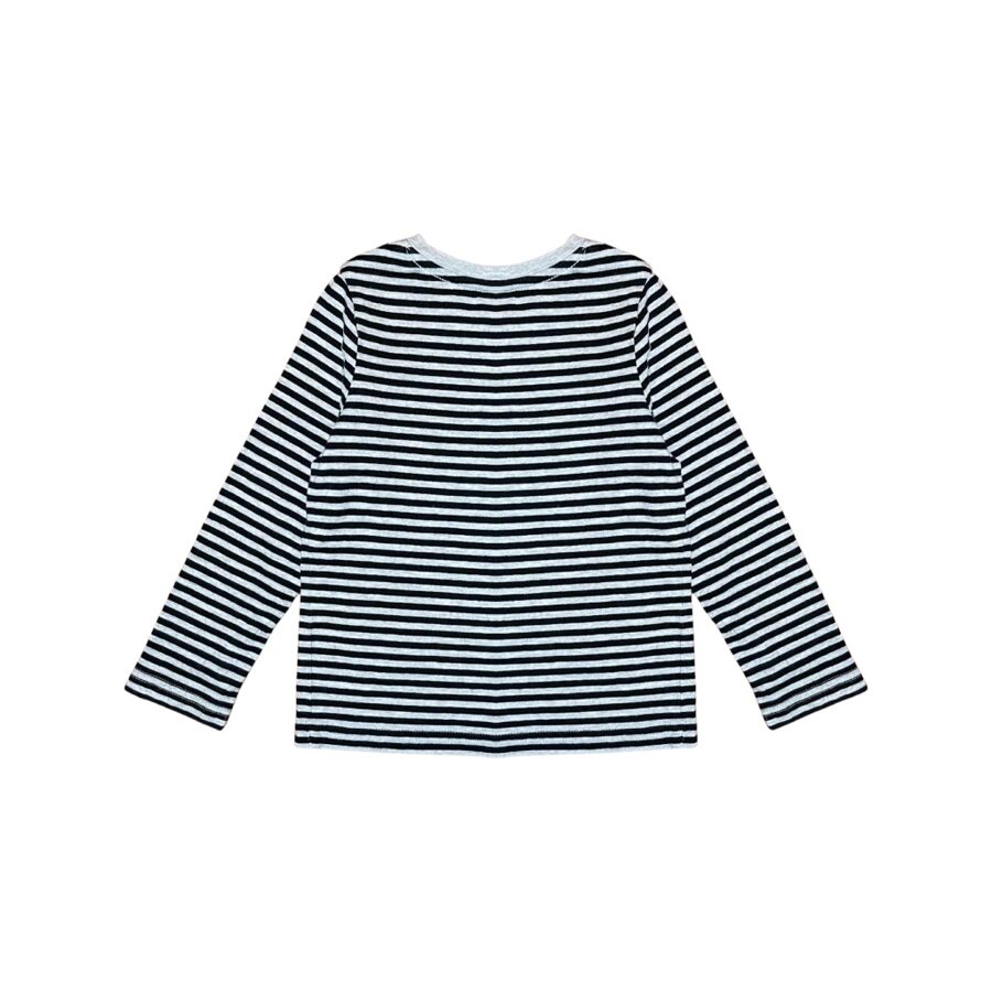 "Palomino" pelēki melns krekels stripes 104