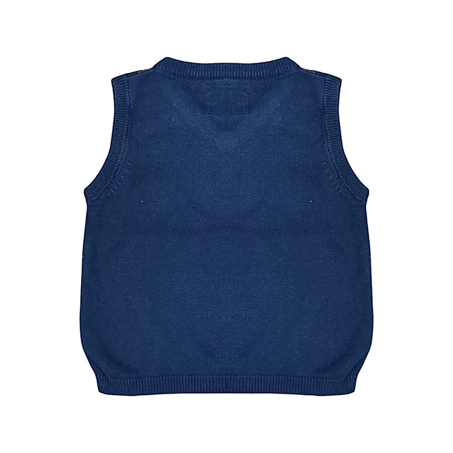"H&M" vests brown navy 74