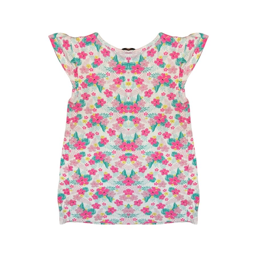 "Primark" kokvilnas tops white flowers 122