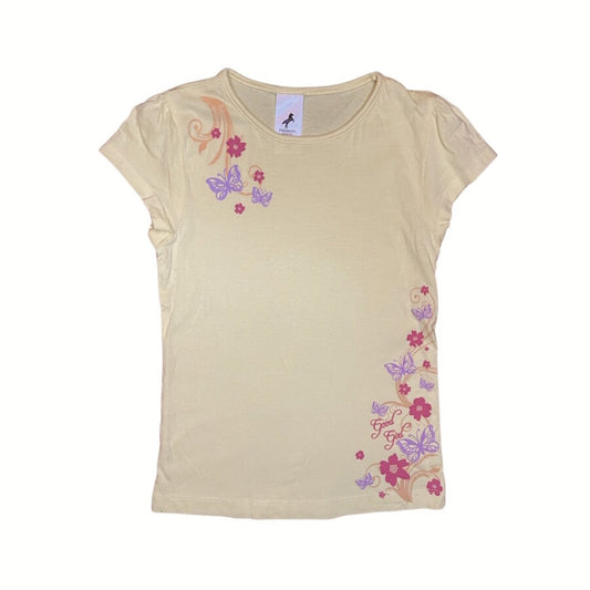 "Palomino" dzeltens tops flower sides 122