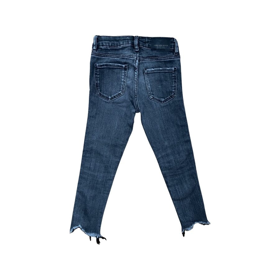 "Zara" melni balināti džinsi skinny ankles 114