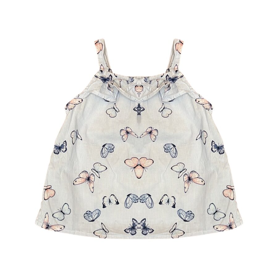 "H&M" tops/ tunika butterfly summer 74cm