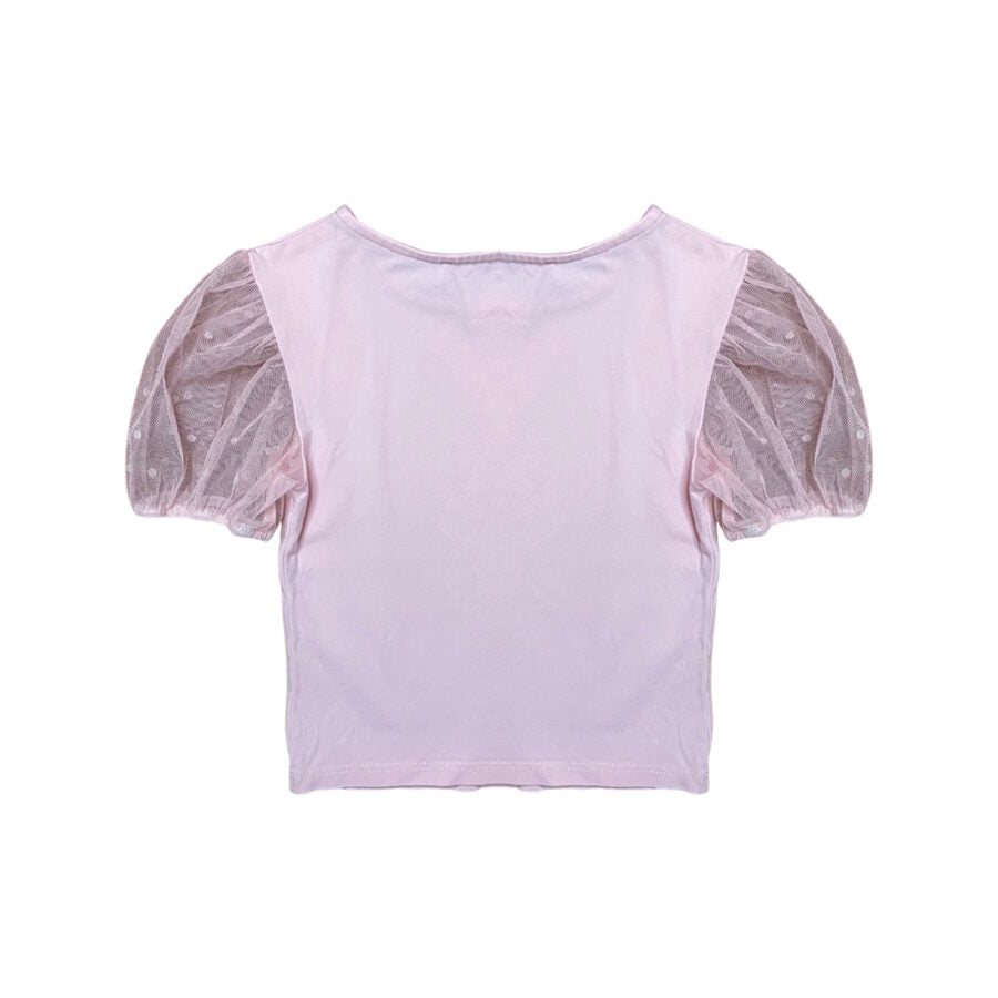 Rozā tops fluff sleeves 110
