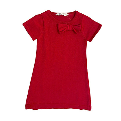 Sarkana, spīdīga kleitiņa 104 "H&M"