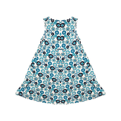 "Topolino" vasaras kleita 128 blue flower