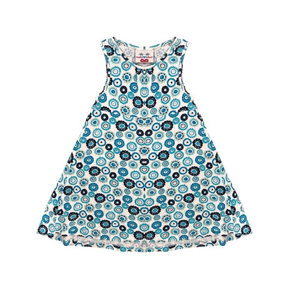 "Topolino" vasaras kleita 128 blue flower