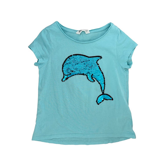 "H&M" zils meiteņu tops 128 Dolphin