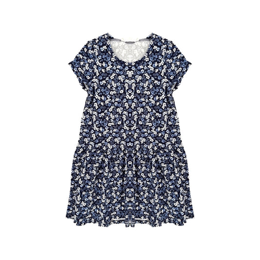 "H&M" kokvilnas kleita 128 Blue flowers