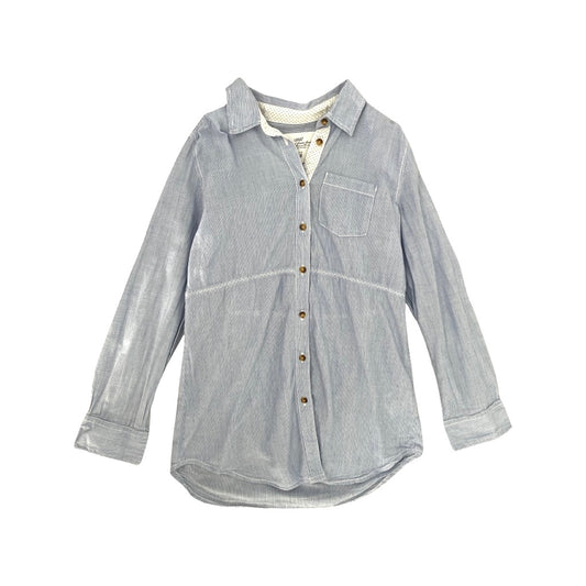 Kokvilnas meiteņu blūzīte 128 "H&M" blue