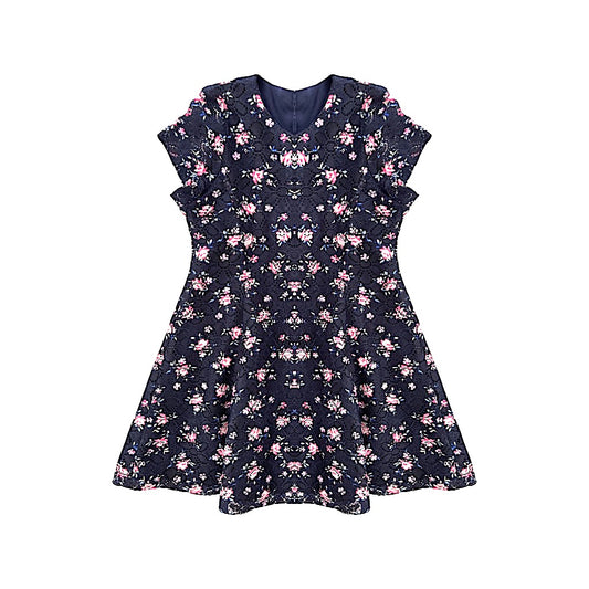 Puķaina kleitiņa meitenei 94 "Primark" navy