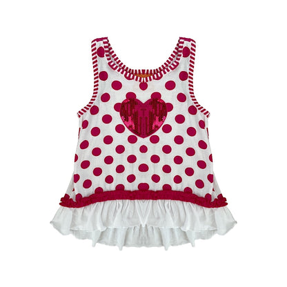 Meiteņu tops 98 "Pusblu" heart