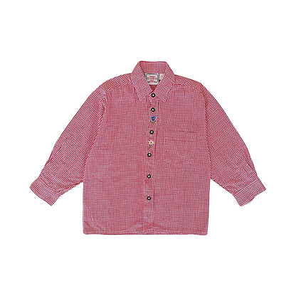 "Usar Tracher" sarkani rūtains krekls ar ziediem 116