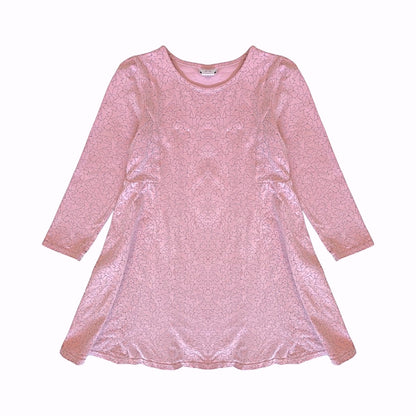 "Topolino" rozā kokvilnas kleita meitenēm 116