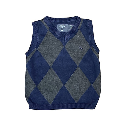 "H&M" vests brown navy 74