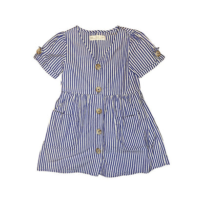 "ZARA" kleita blue stripes button 110