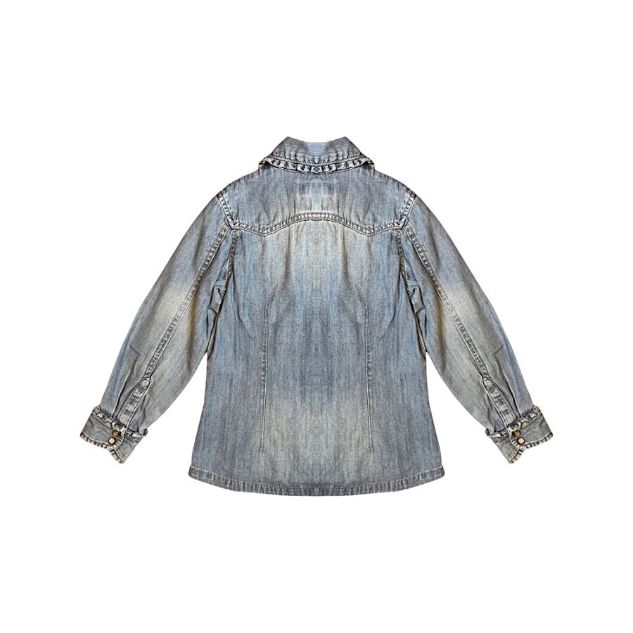 "H&M" džinsu krekls poppers 104