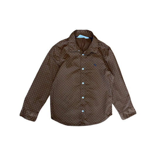 "H&M" brūns kokvilnas krekls dots 122