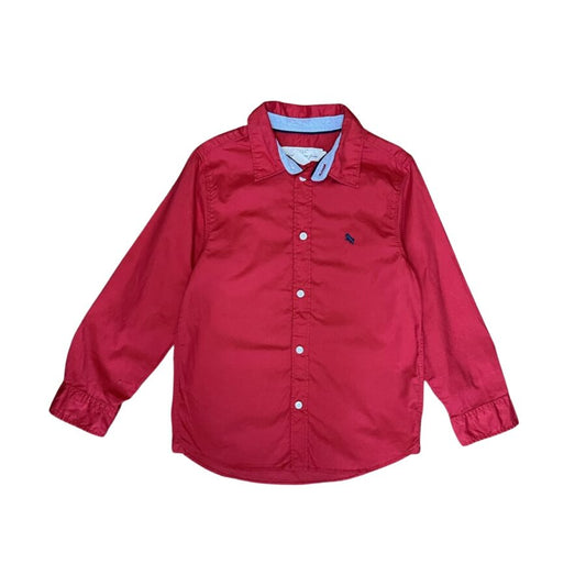 "H&M" sarkans kokvilnas krekls 122