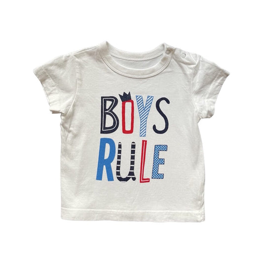 Kokvilnas T-krekls Boys Rule 74cm