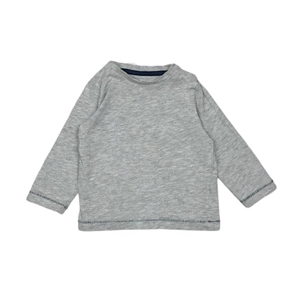 "Mothercare" pelēks kokvilnas krekls 74cm