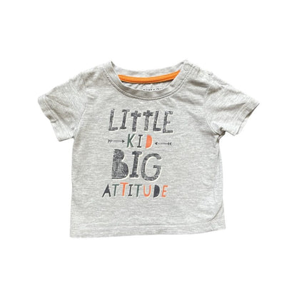 Pelēks T-krekls Big Attitude 68cm